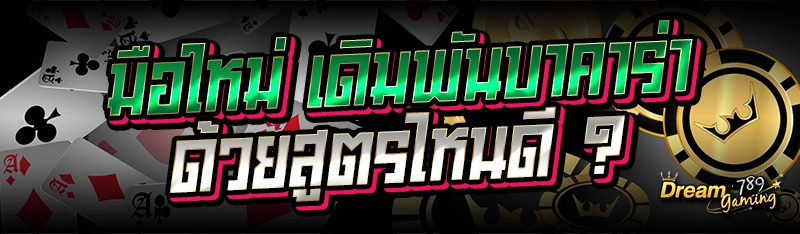 มือใหม่ เดิมพันบาคาร่าด้วยสูตร